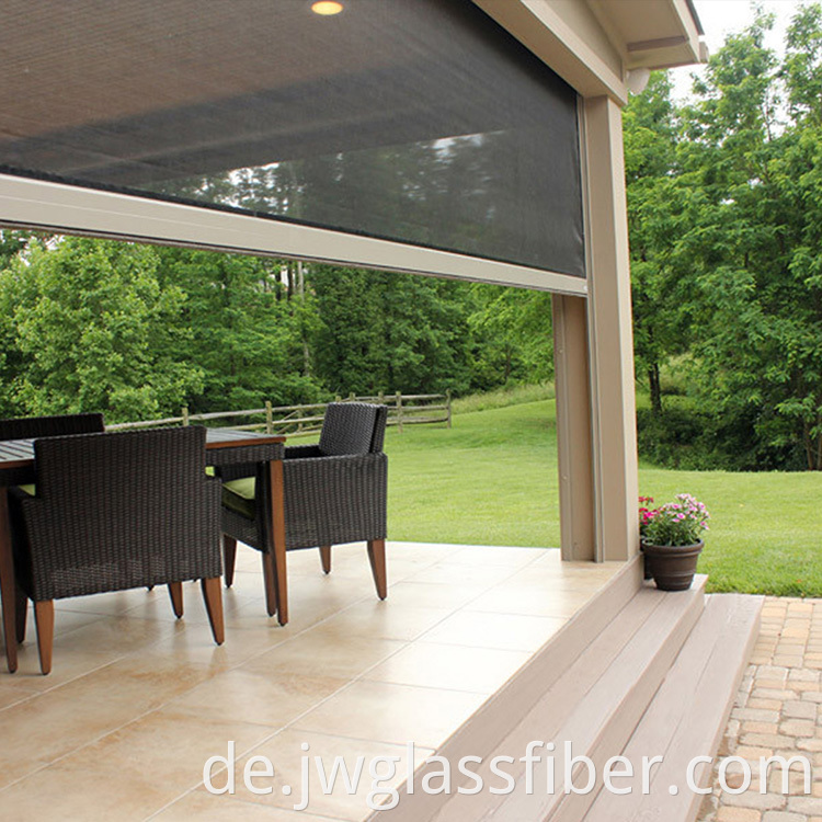 Französische Fensterbildschirme Roller Jalousien Stoff Solar Schatten für Fenster